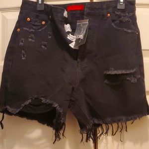 BNWT Signature 8 Black Denim HW Shorts
